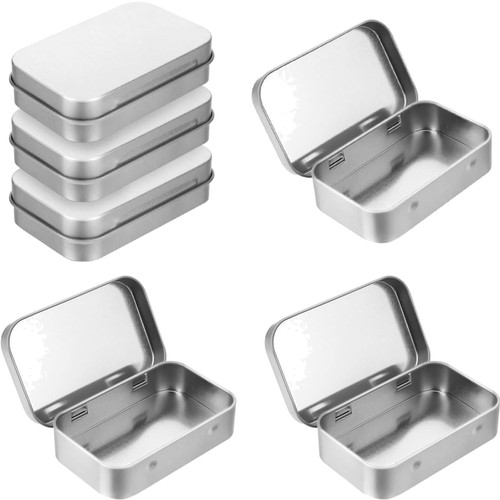 Blechdose mit deckel 6er - deckel, set