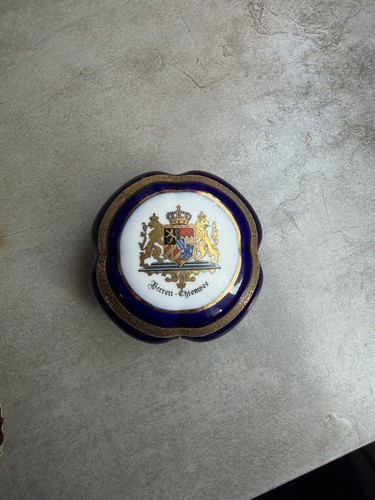 Vintage porzellan schmuckdose - vintage,