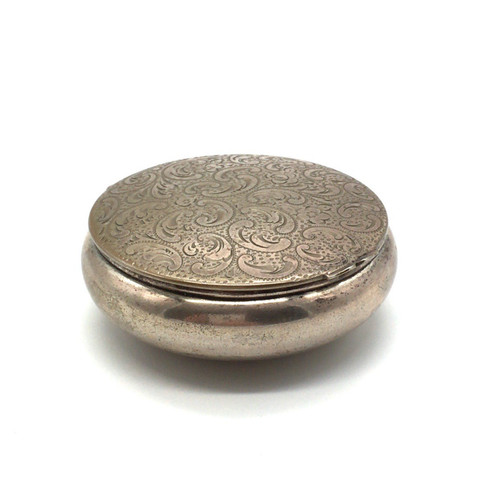 Antike pillendose silber dose - silber,