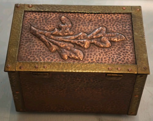 Alte kupfer box - kupfer, dose