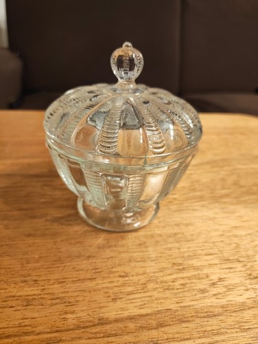 Vintage glasdose schmuckdose - vintage, glasdose,