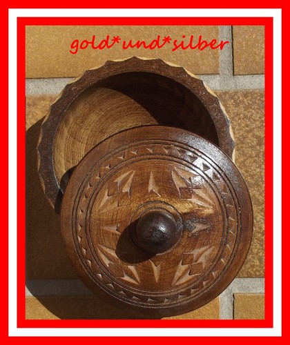Holzdose mit deckel schmuck - holzdose,