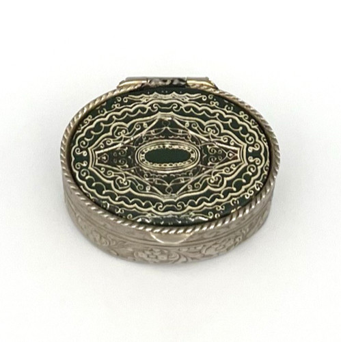 Vintage pillendose schmuckbox - pillendose,