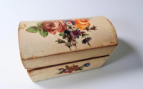 Intage schatulle holz shabby - schatulle,