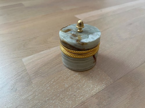 Vintage onyx schmuckdose - onyx, –