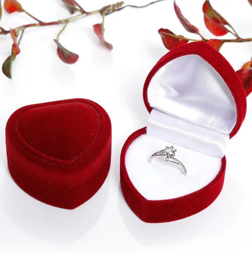 Herz rose ring etui box - rose,
