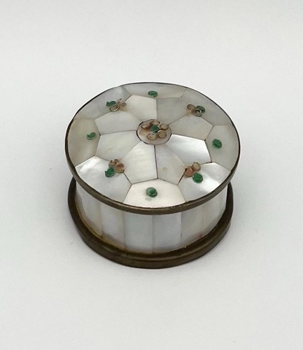 Pillendose perlmutt muschel - pillendose,