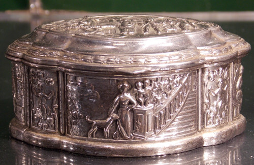 Antik deckel schmuck dose - deckel,