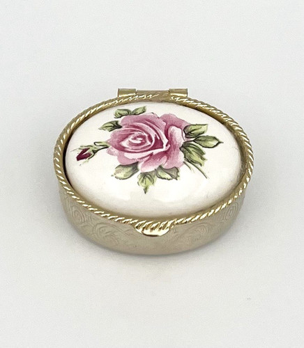 Vintage pillendose rosen - vintage,