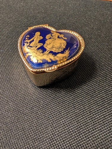 Vintage herz pillendose - vintage,