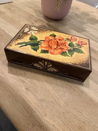 Vintage holzschatulle - vintage,
