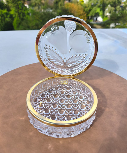 Vintage bleikristall schatulle - vintage,