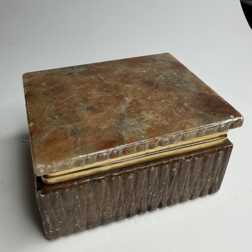 Vintage onyx stein schatulle - vintage,